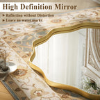 Round Luxe Black Wall Mirror — 24" - View 2