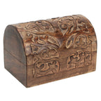 Handcrafted Brown Storage Basket — 6"