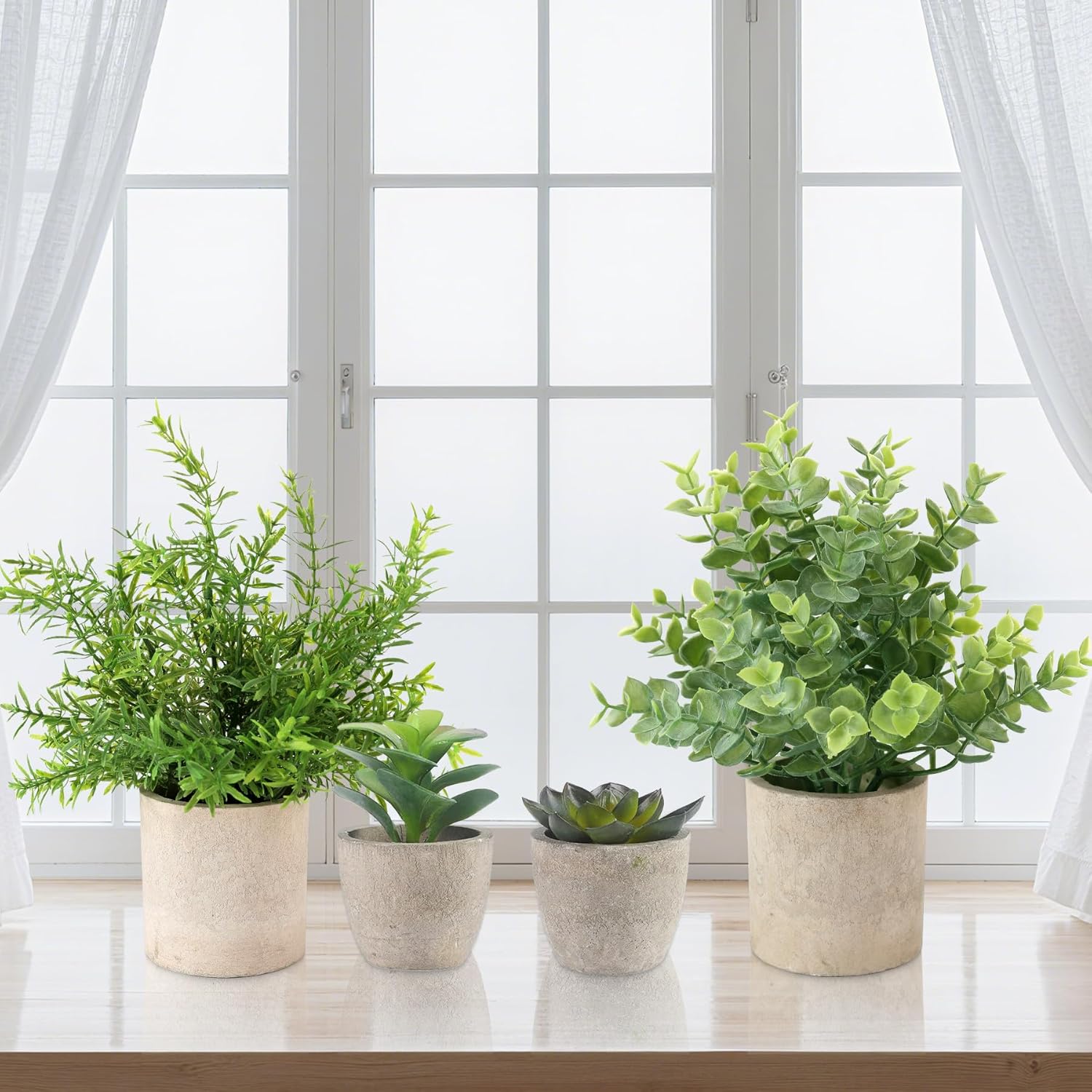 Farmhouse Black Faux Plant — 10" - View 6