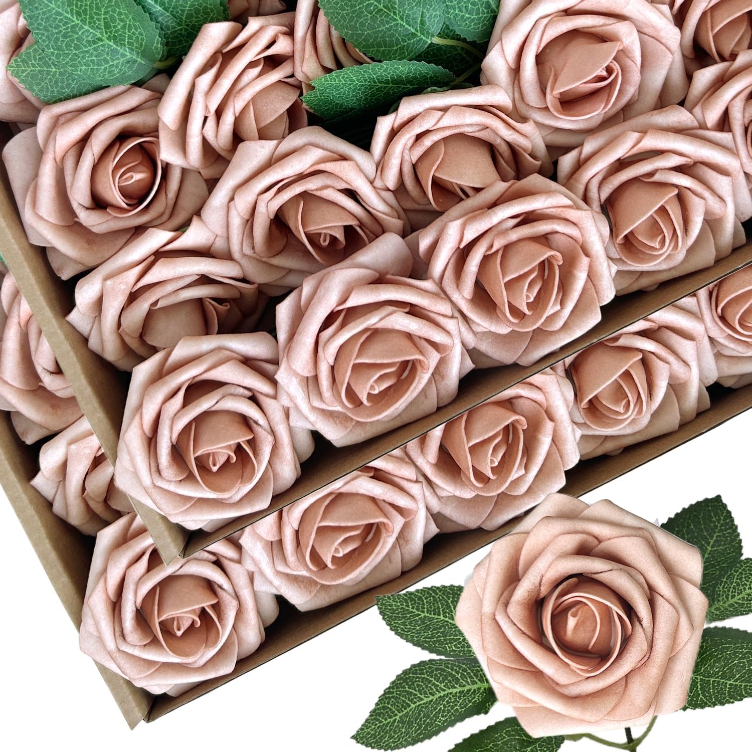 Beige Artificial Flowers — Terracotta