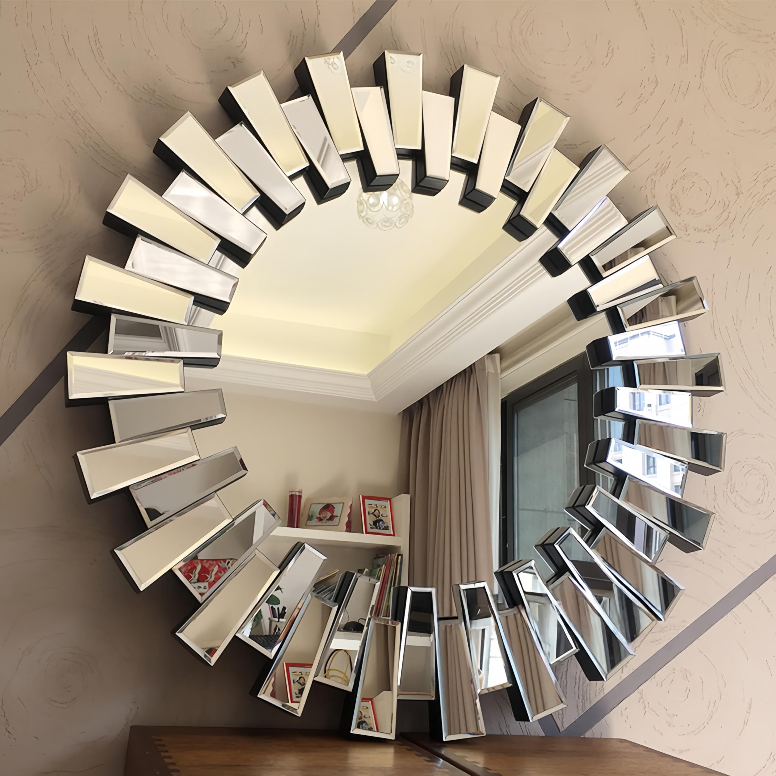 Glass Round Mirror — 32"