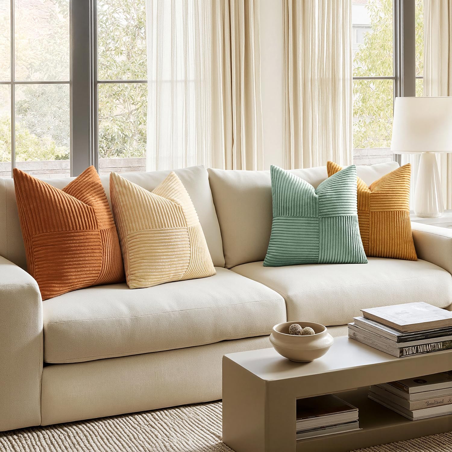Boho Beige Cushion Cover — 20" - View 3