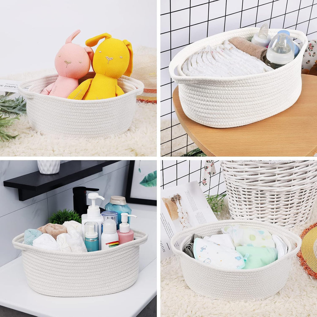 Boho Beige Storage Bin — 12" - View 5