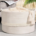 Boho Beige Throw Pillow — 20" — White