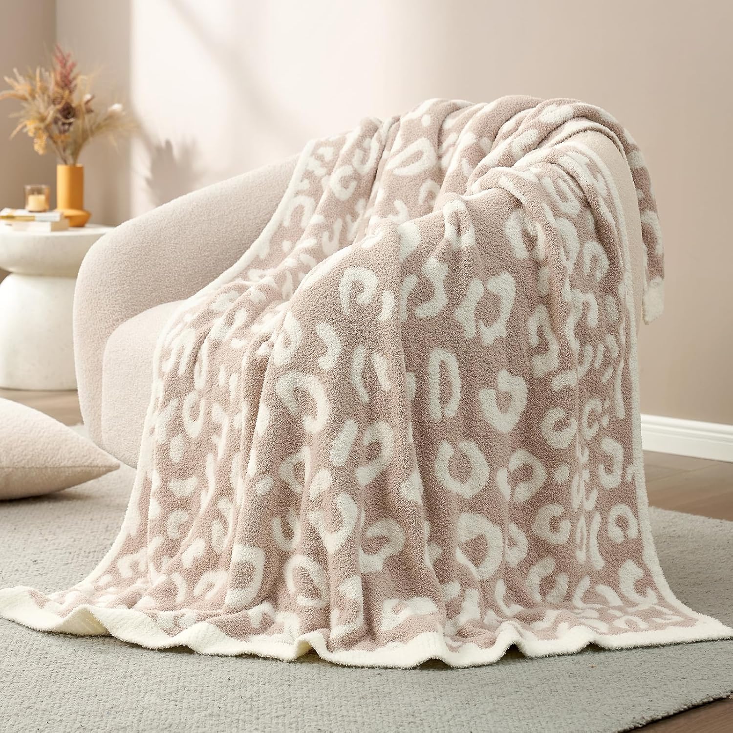 Beige Throw Pillow — 50" - View 3
