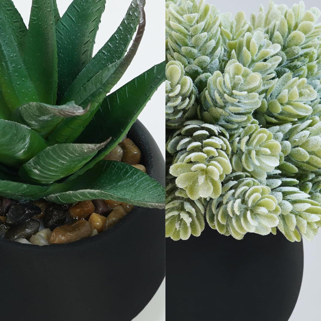 Black Artificial Plant — Set of 3 - View 3