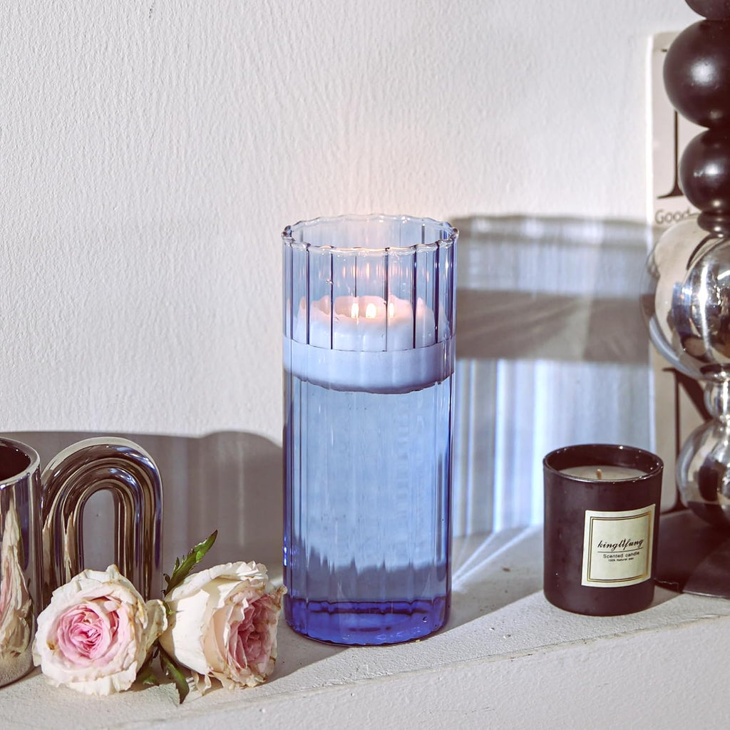 Blue Candle — 8" - View 2