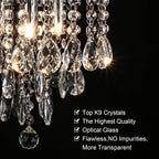 Luxe Glass Chandelier — 3-Light - View 2