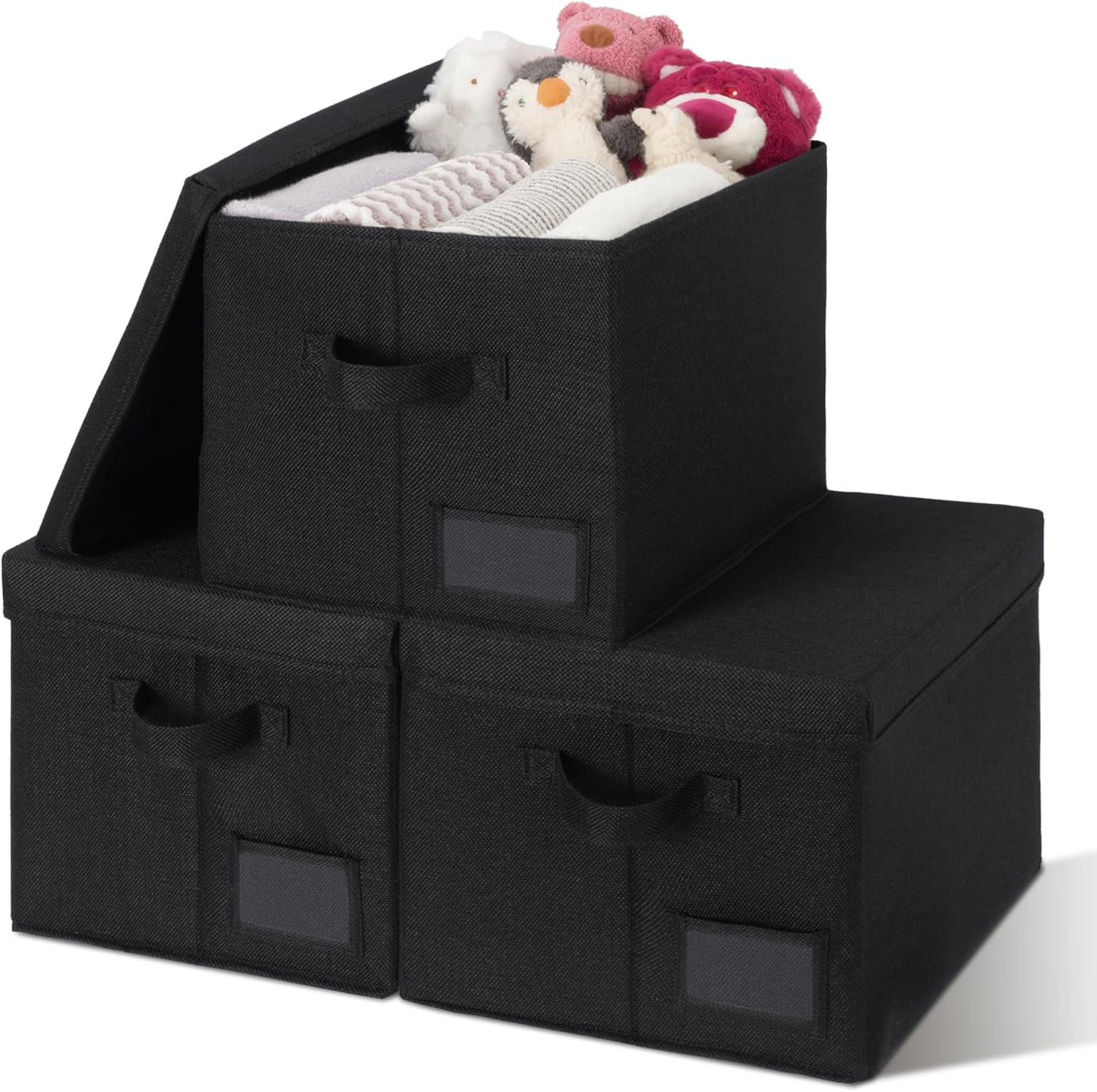 Linen Beige Storage Bin — Large
