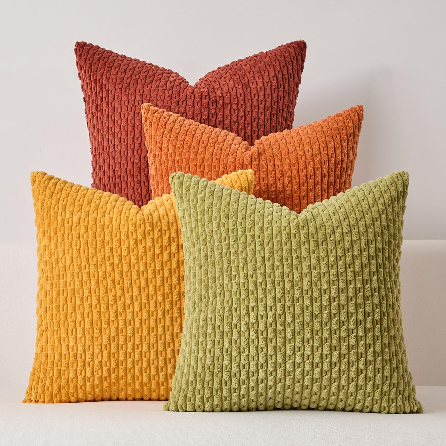 Boho Beige Pillow Cover — 20" — 18" x 18" (Pack of 4)