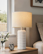 Boho Blue Desk Lamp — 23" - View 2