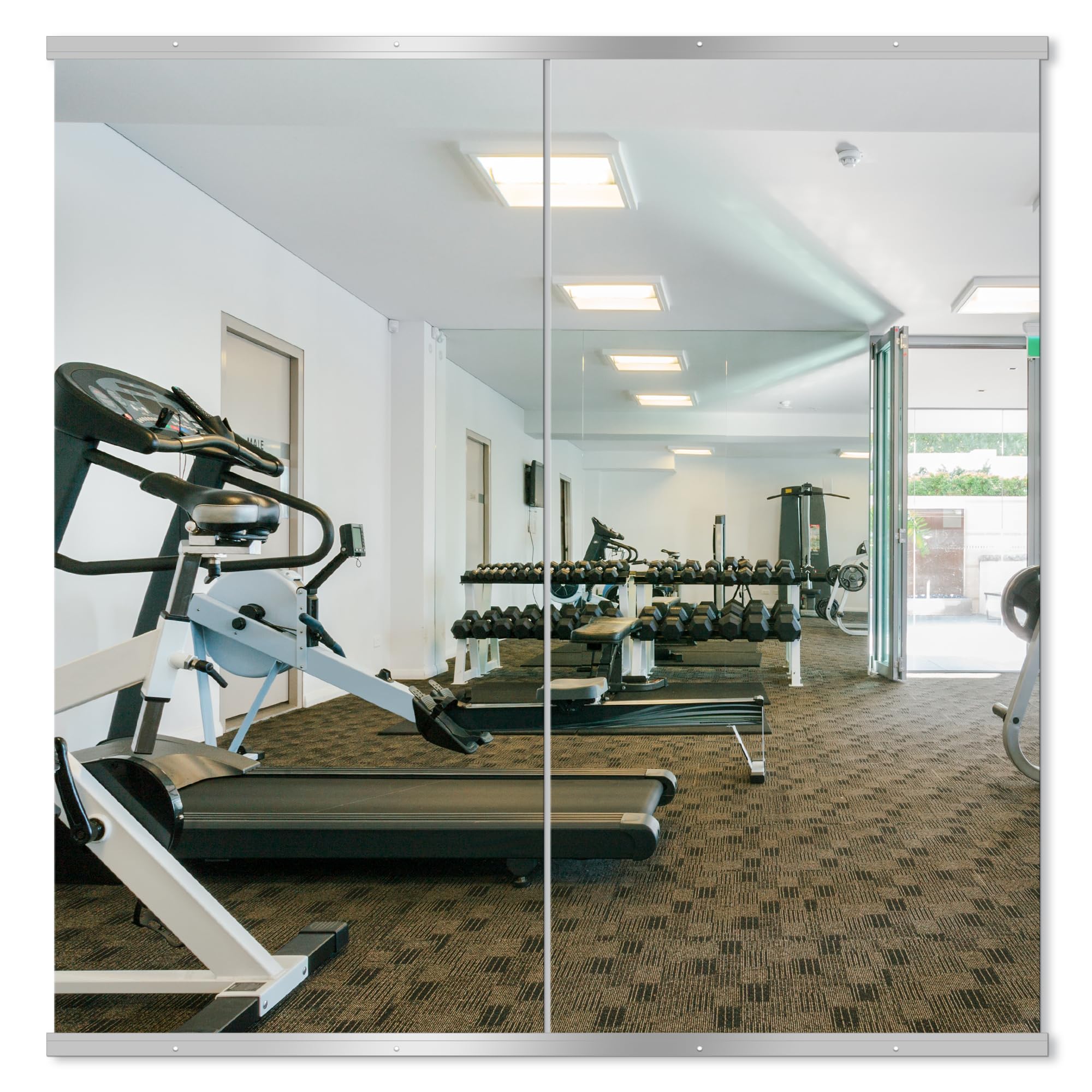 Glass Wall Mirror — 50"