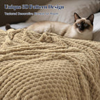 Luxe Beige Throw Pillow — 50" - View 4