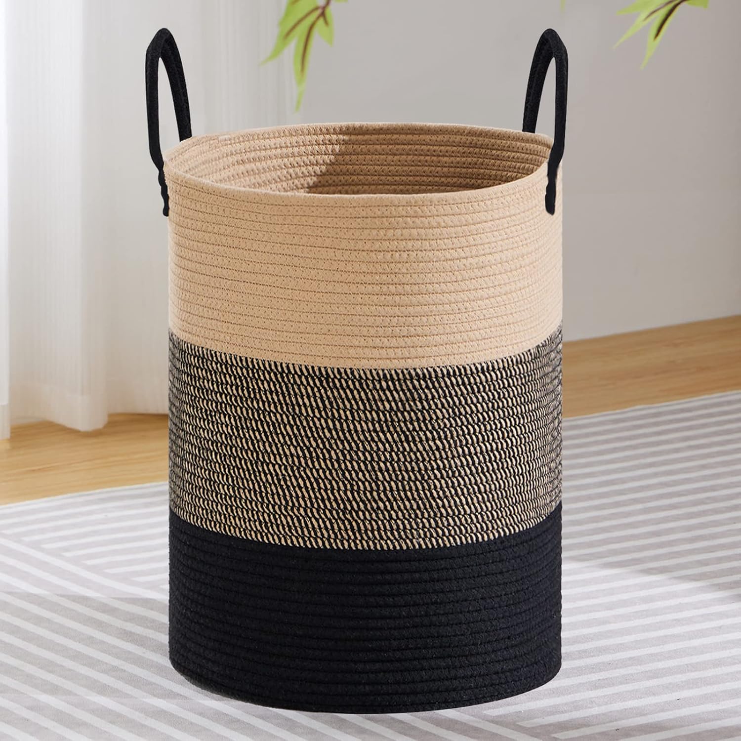 Boho Black Throw Pillow — 100L