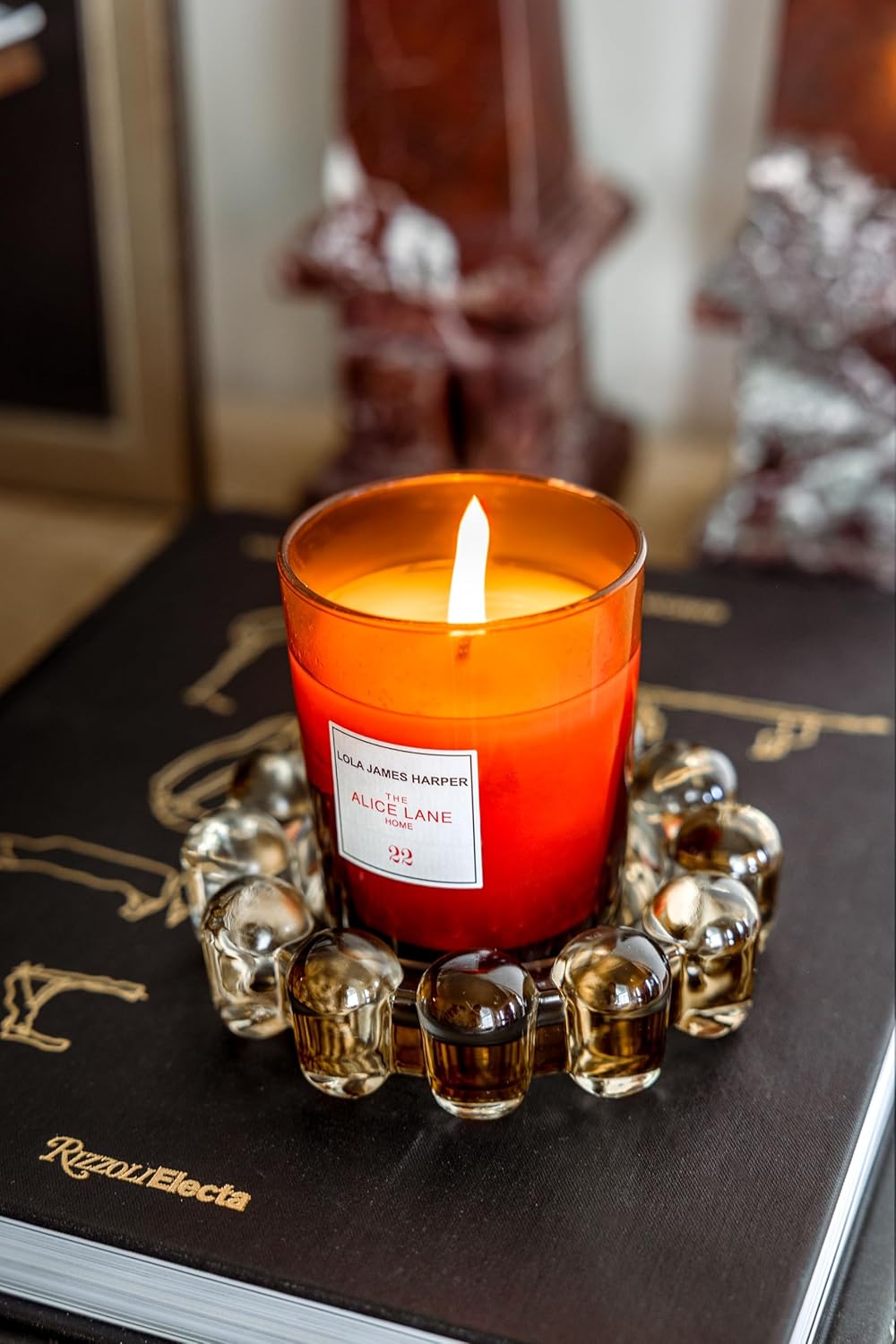 Modern Grey Candle - View 4