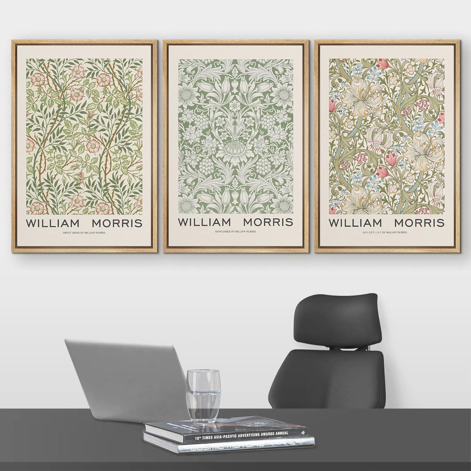 Framed Farmhouse Green Wall Art — 16" - View 2