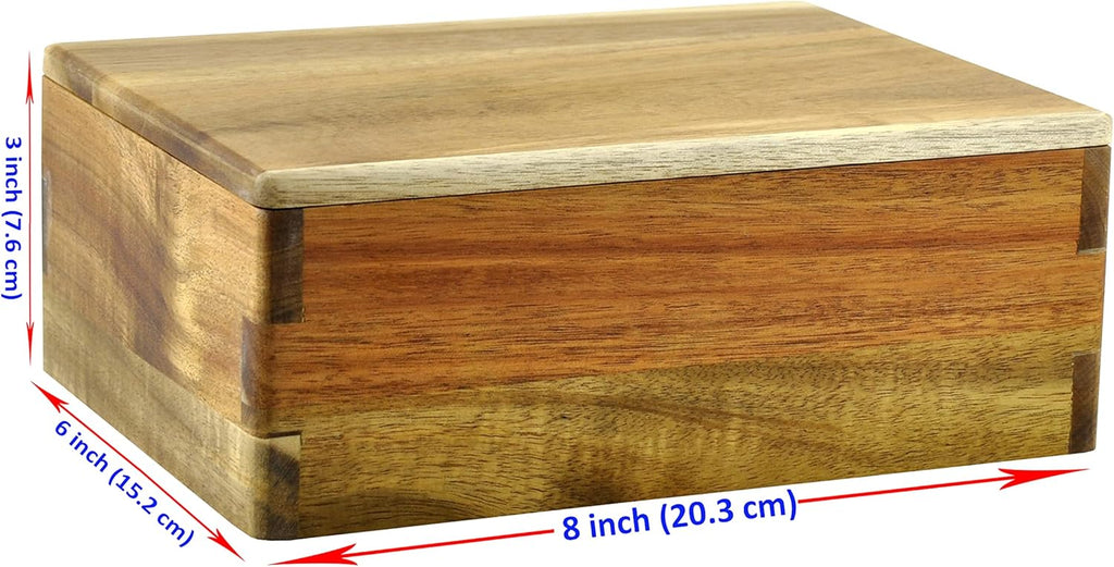 Farmhouse Wood Storage Basket — 3" - View 5