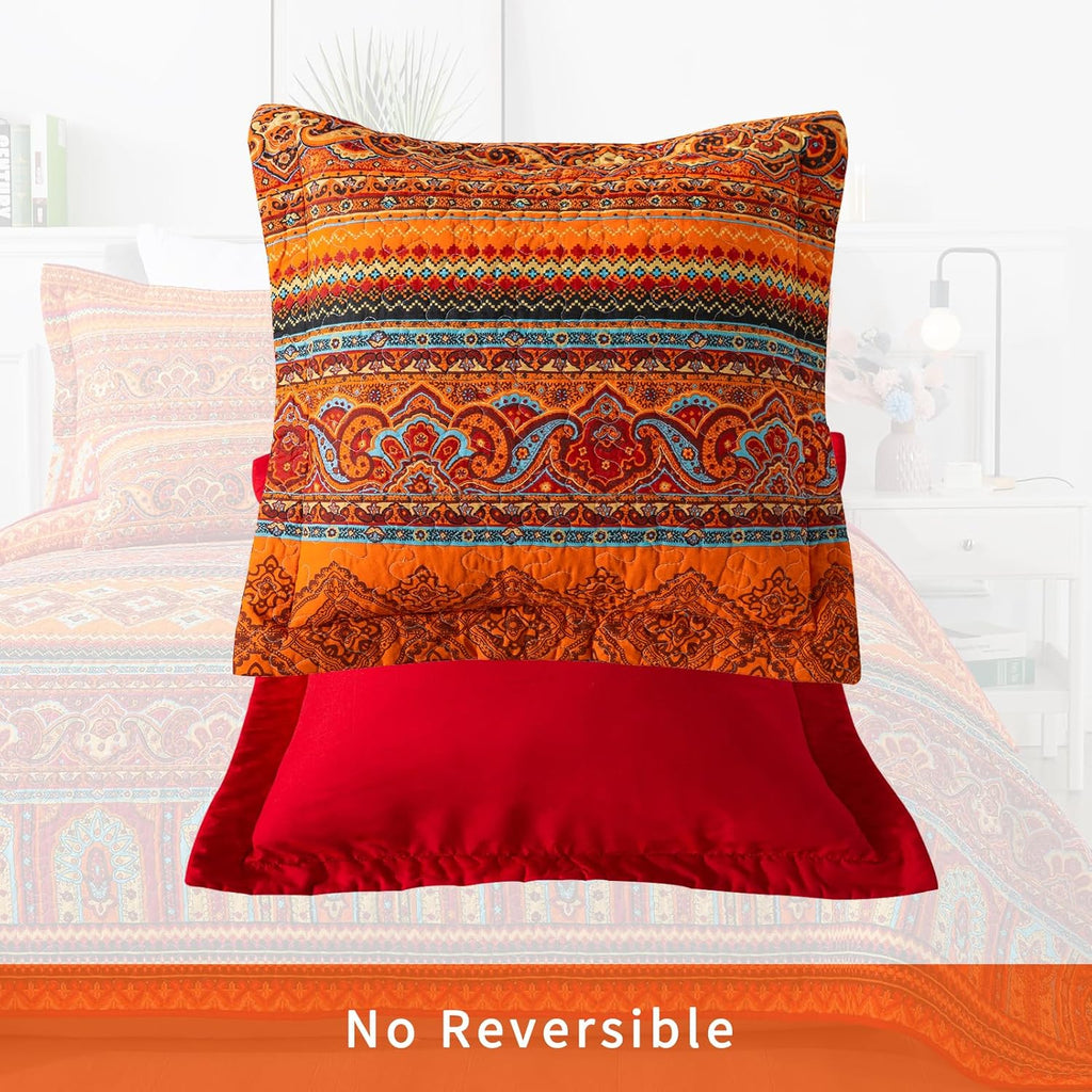 Boho Blue Throw Pillow Cover — 18" - View 3