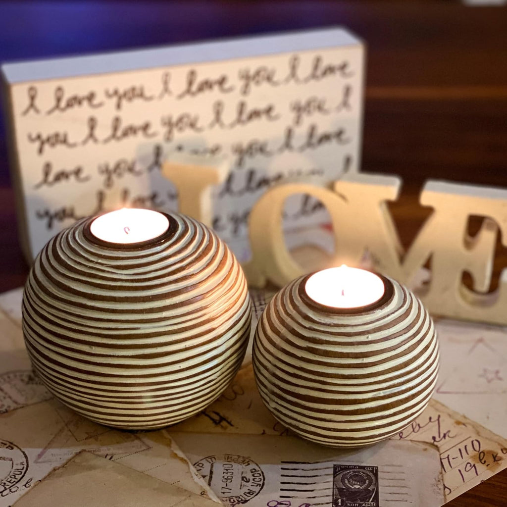 Beige Candle — Set of 2 - View 4