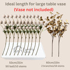 Pom Pom Beige Artificial Flowers - View 6
