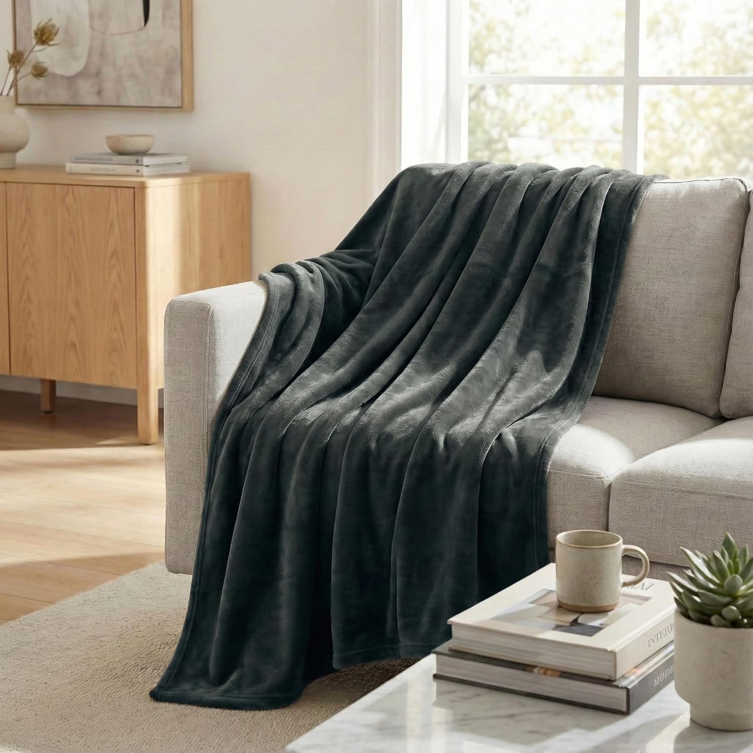 Beige Throw Pillow — 50x60 — 60x80