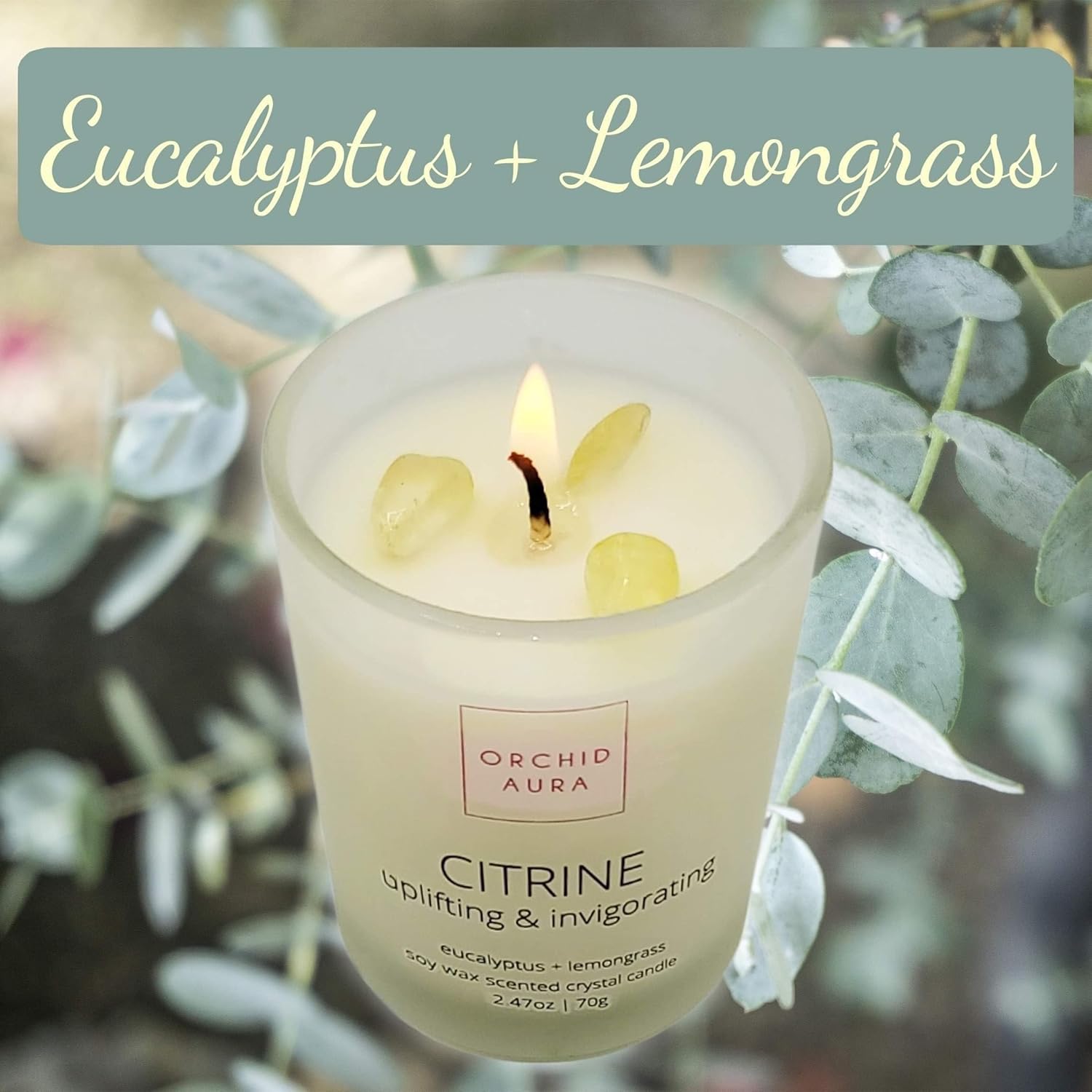 Scented Luxe Wood Soy Candle - View 2
