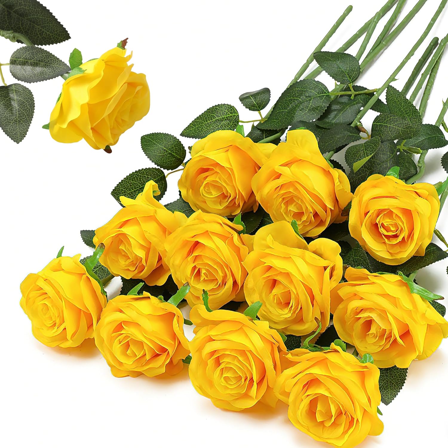 Black Artificial Flowers — Yellow