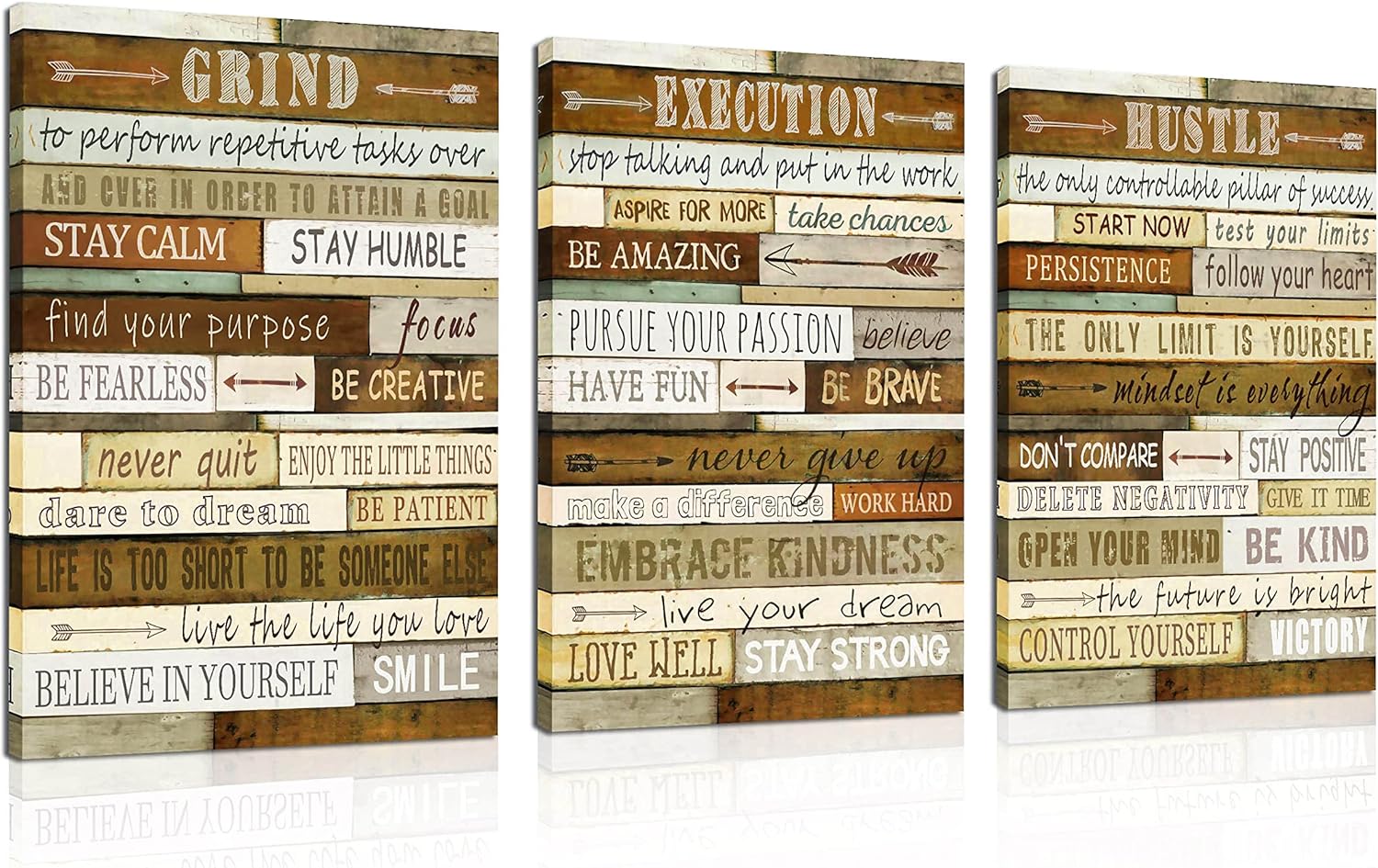 Brown Canvas Wall Art — 12" — 24"L x 16"W