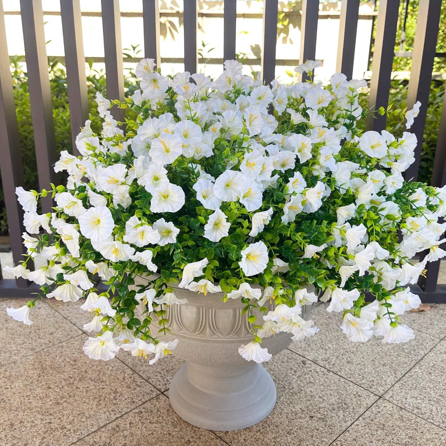 Orange Artificial Plant — White