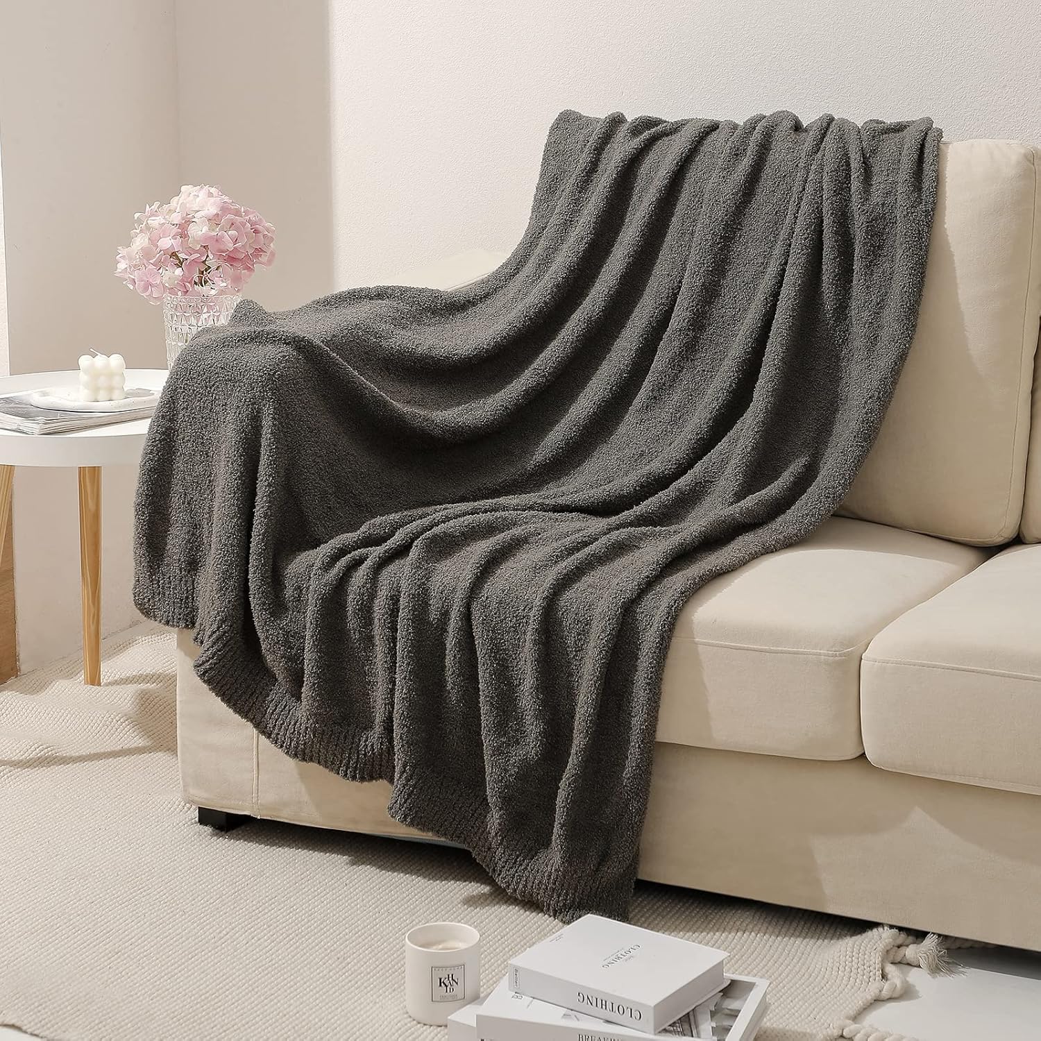 Beige Throw Pillow - View 2