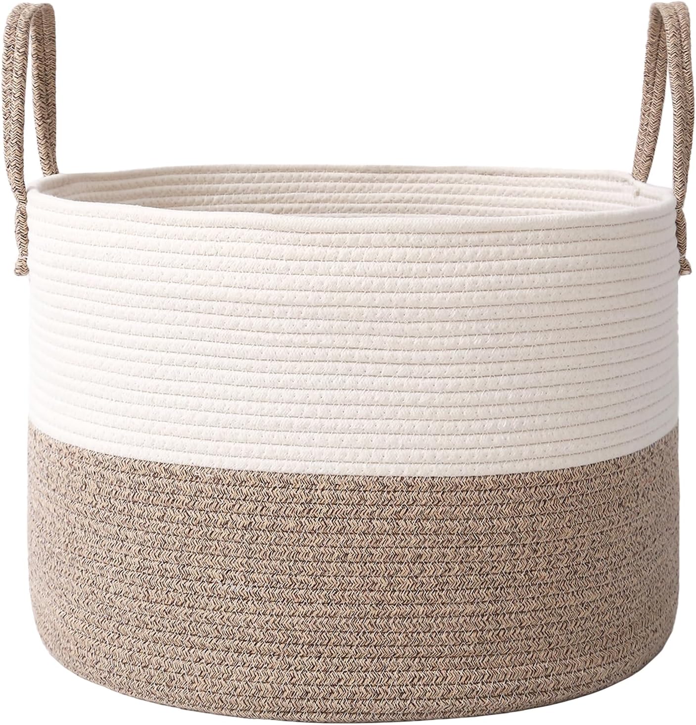 Boho Beige Throw Pillow — White&Brown