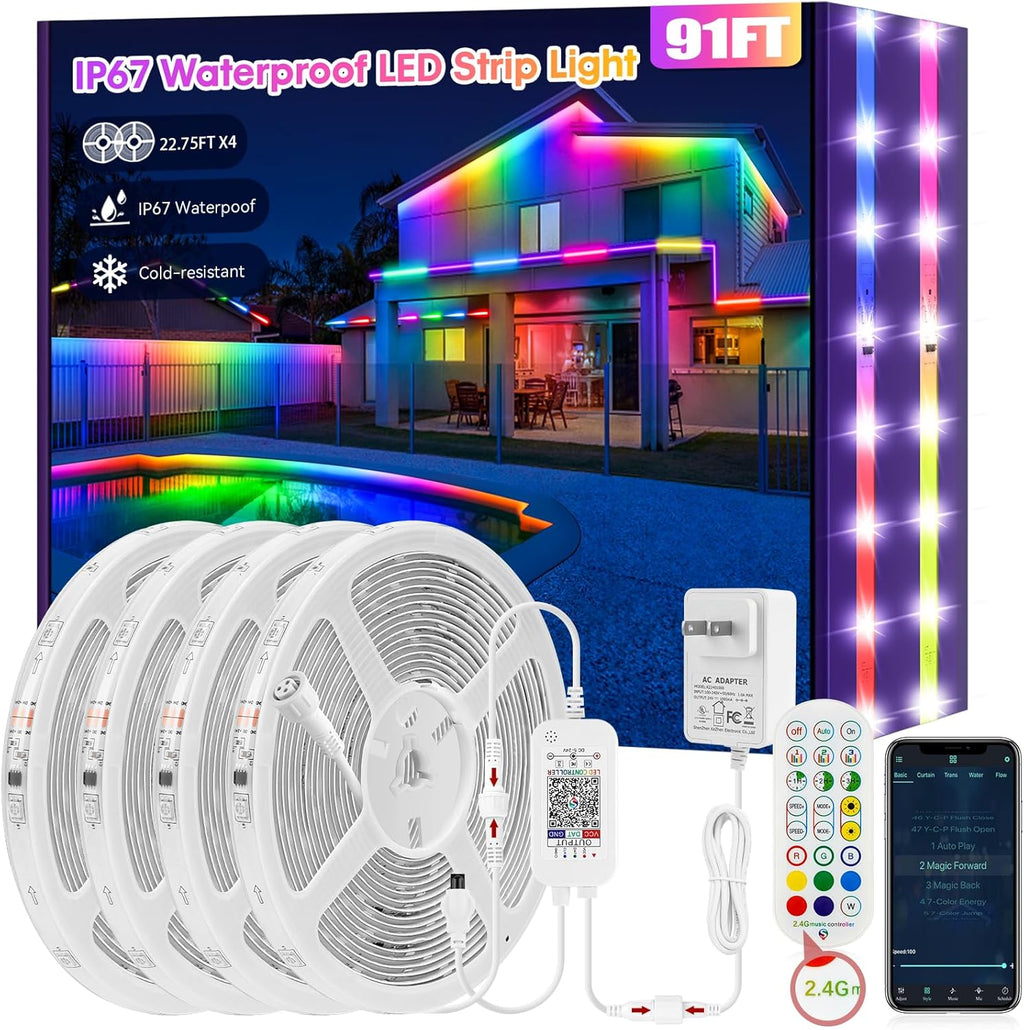 Smart Rattan LED Strip Lights - View 7