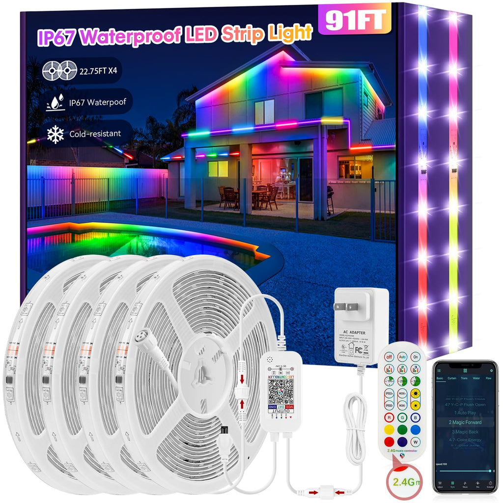 Smart Rattan LED Strip Lights