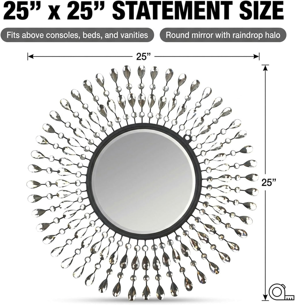 Metal Wall Mirror — 25" - View 3