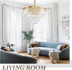 Luxe Black Chandelier — 18" - View 2