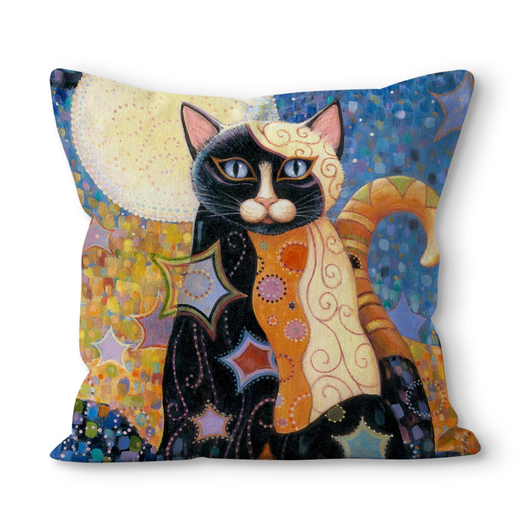 Boho Fabric Throw Pillow Cover — 18"