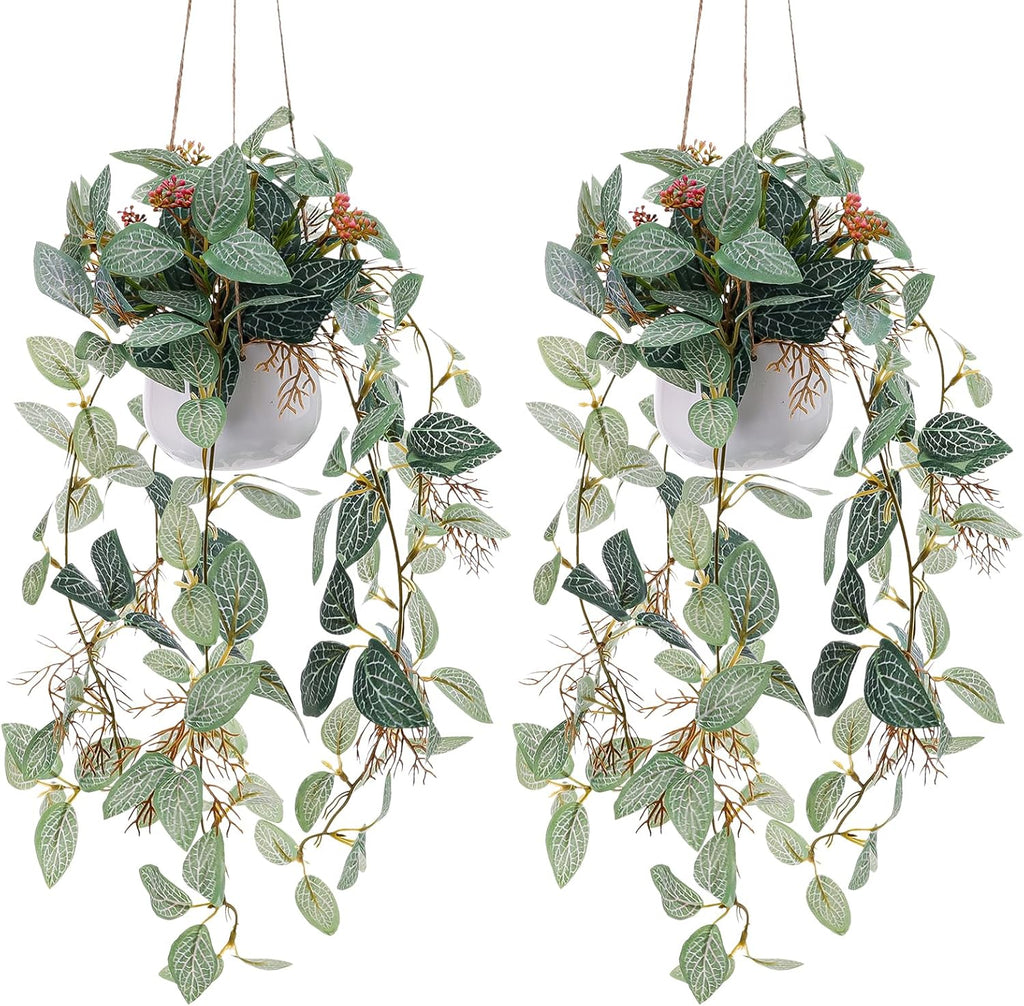 Artificial Plant — 2 Pcs Fake Hanging Plant