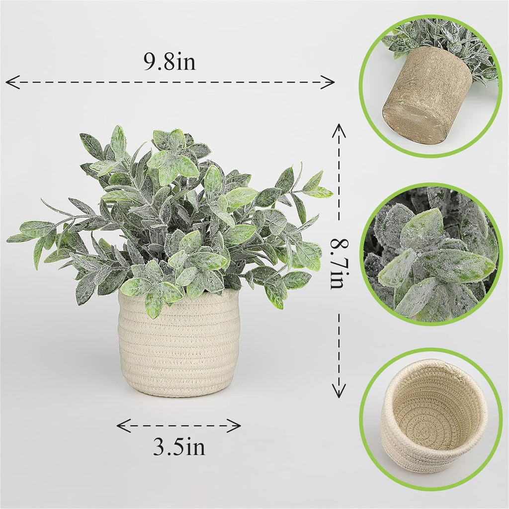 Farmhouse Green Faux Plant — 8" - View 3