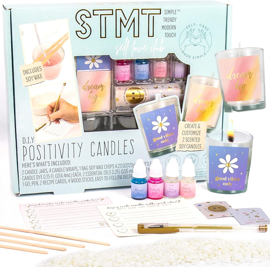 Custom Wax Candle — Positivity