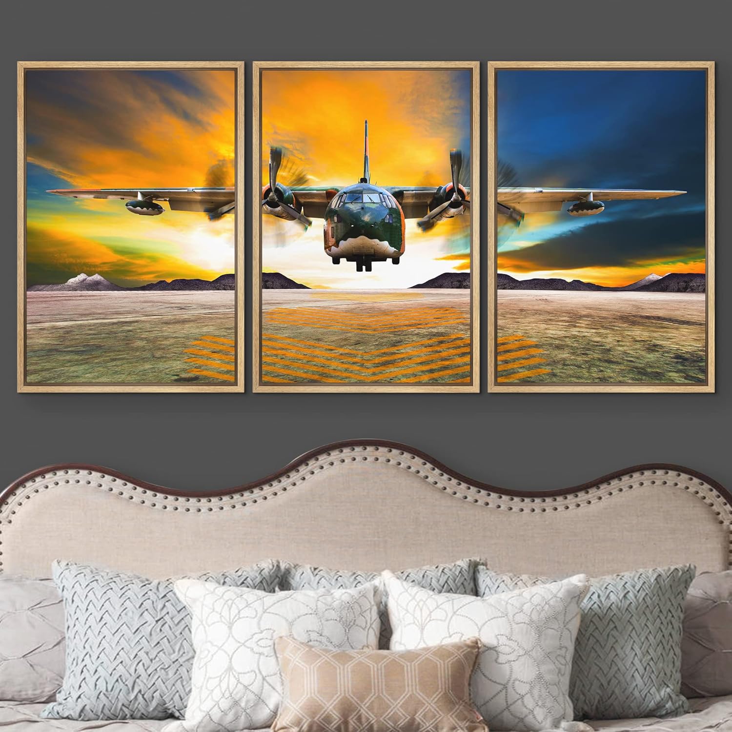 Framed Fabric Wall Art — 16" - View 3