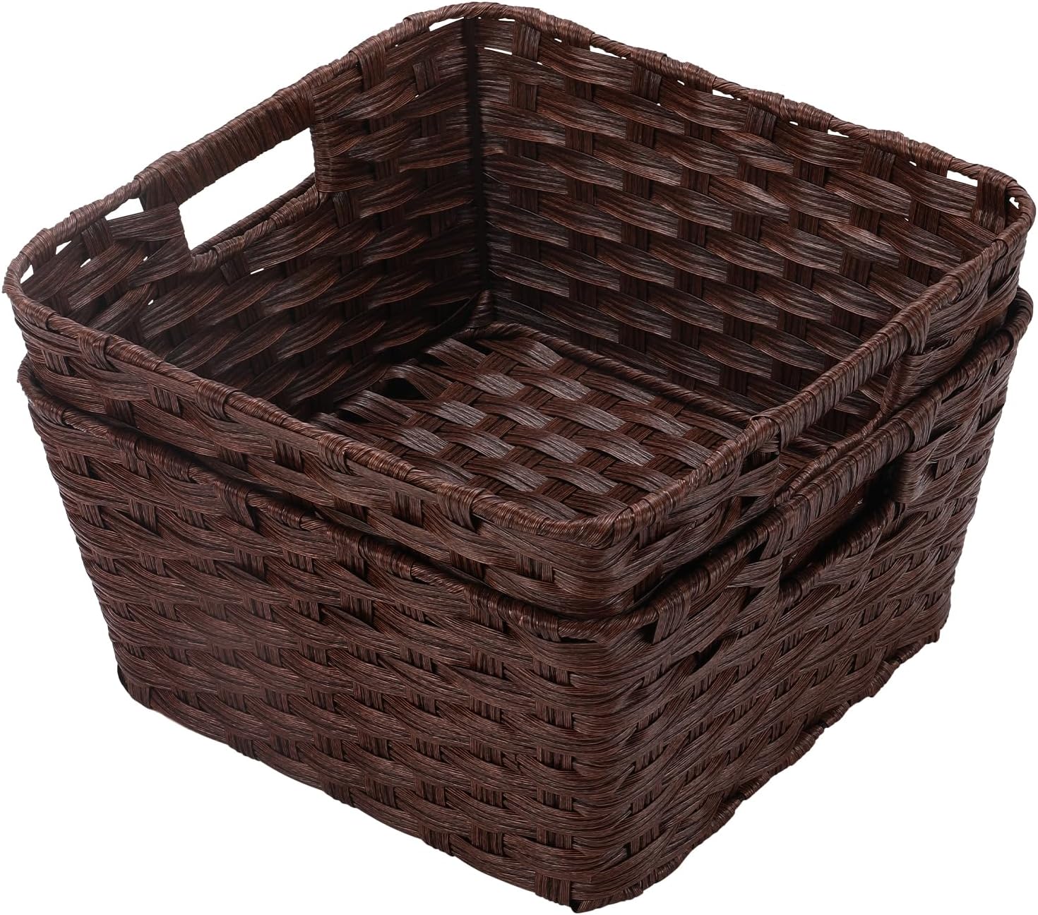 Boho Brown Storage Basket — 12" - View 8
