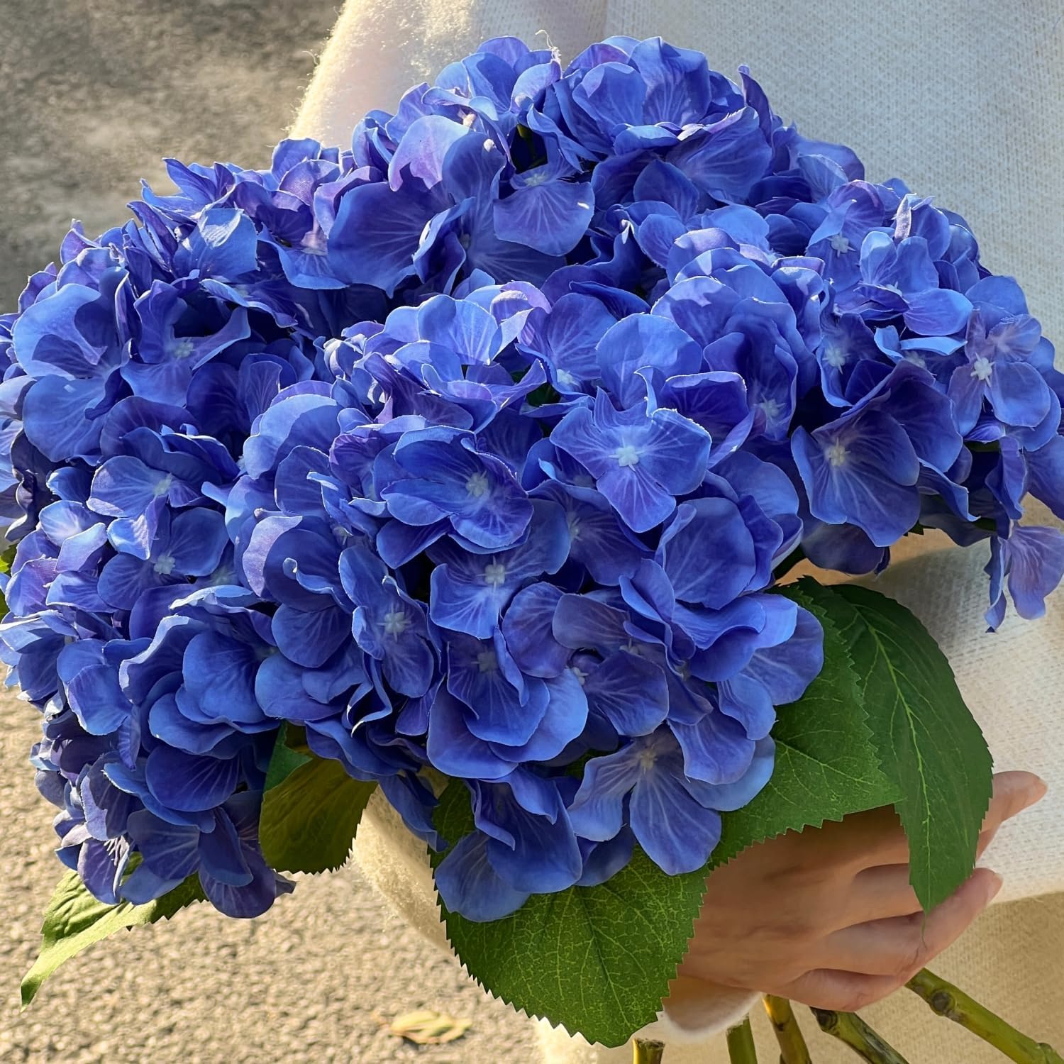 Beige Artificial Flowers — 5" — Purple