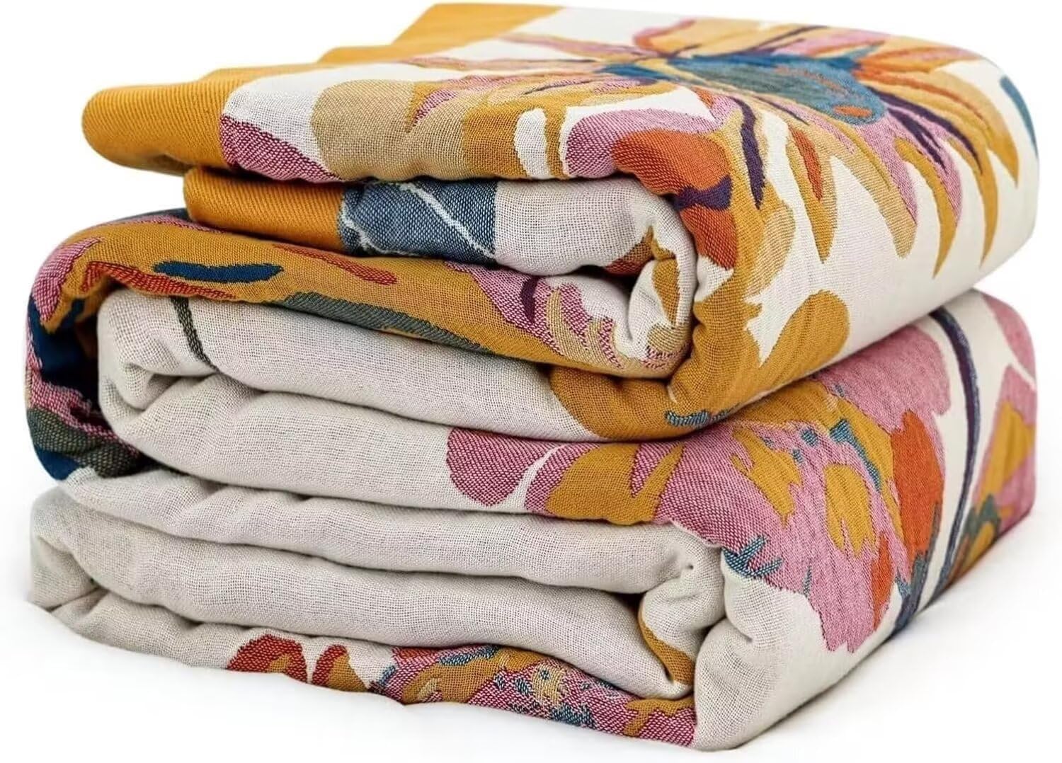 Vintage Boho Beige Throw Pillow — 50" — B-yellow
