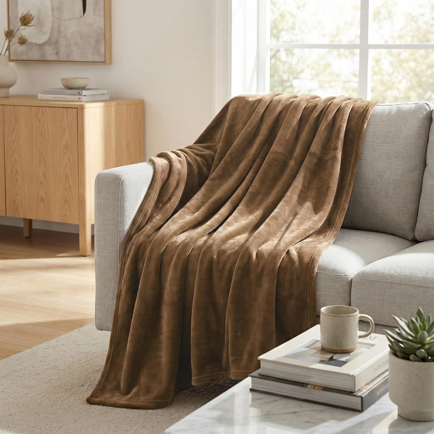 Beige Throw Pillow — 50x60 — 50x60