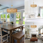Boho Black Chandelier — 5-Light - View 7