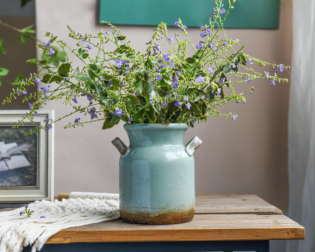 Boho Brown Flower Vase — 6" - View 4