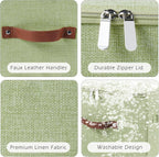 Linen Beige Storage Bin — Set of 1 - View 2