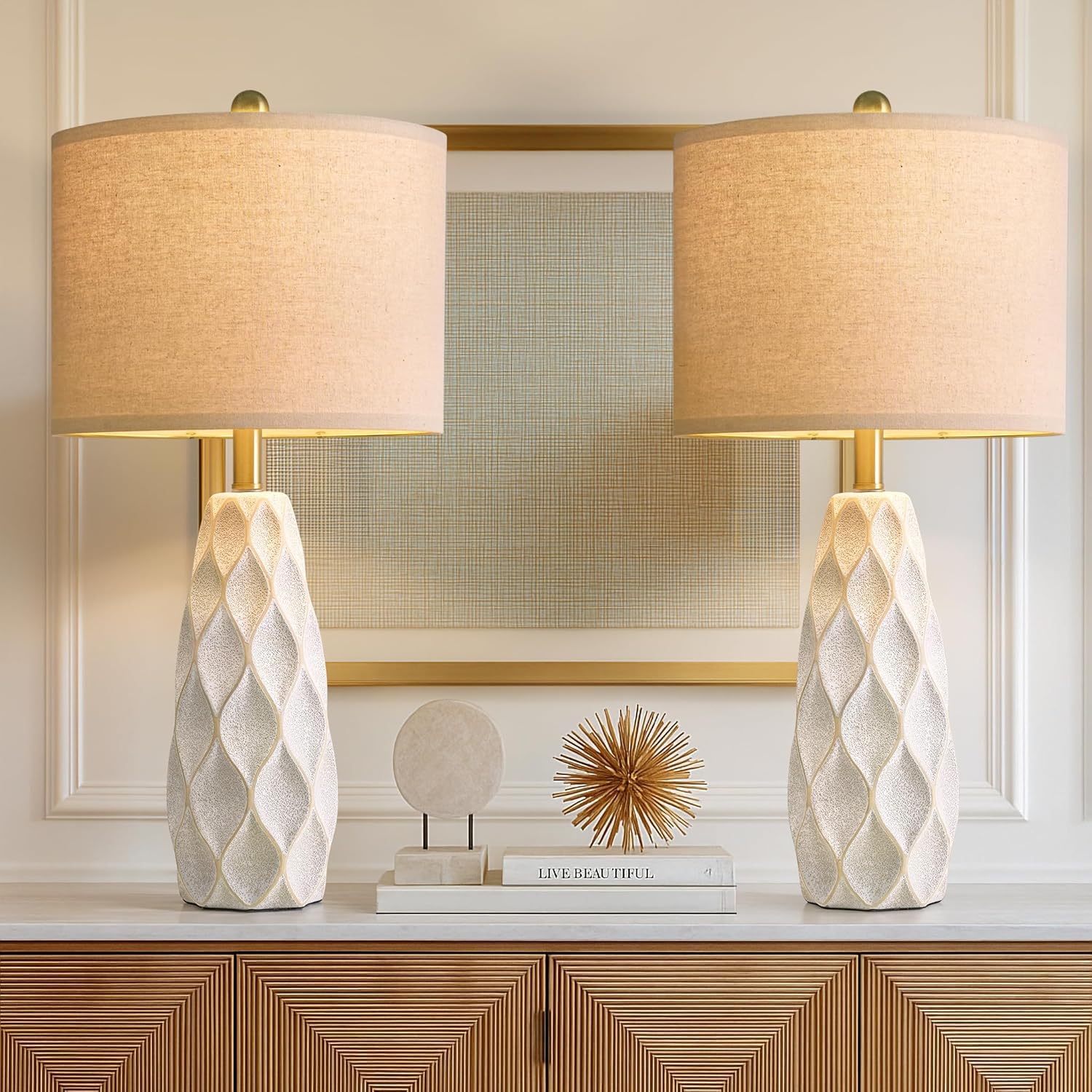 Vintage Boho Black Bedside Lamp — 27.5" - View 3