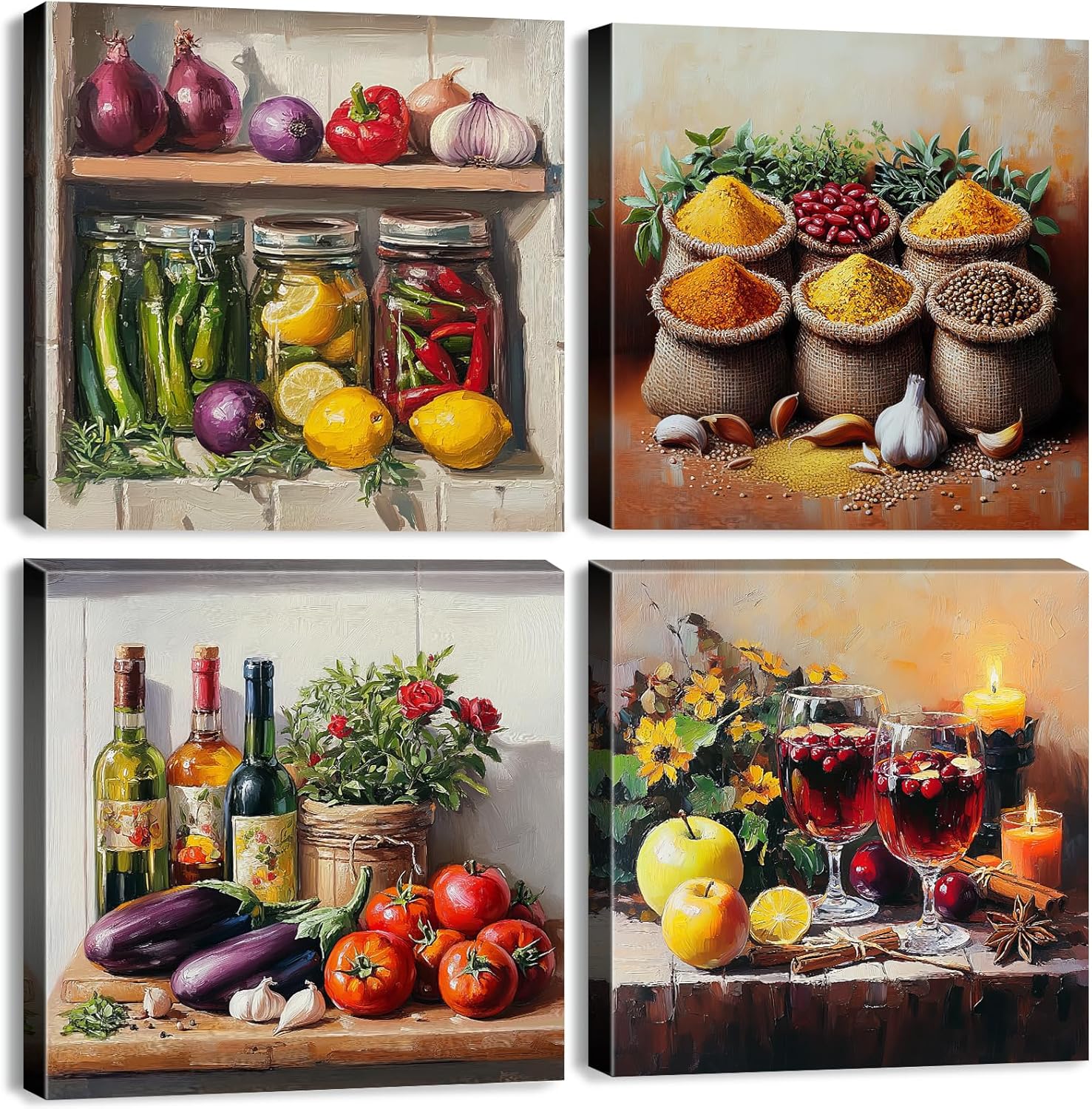 Vintage Orange Wall Decor — 12" — 20"L x 20"W