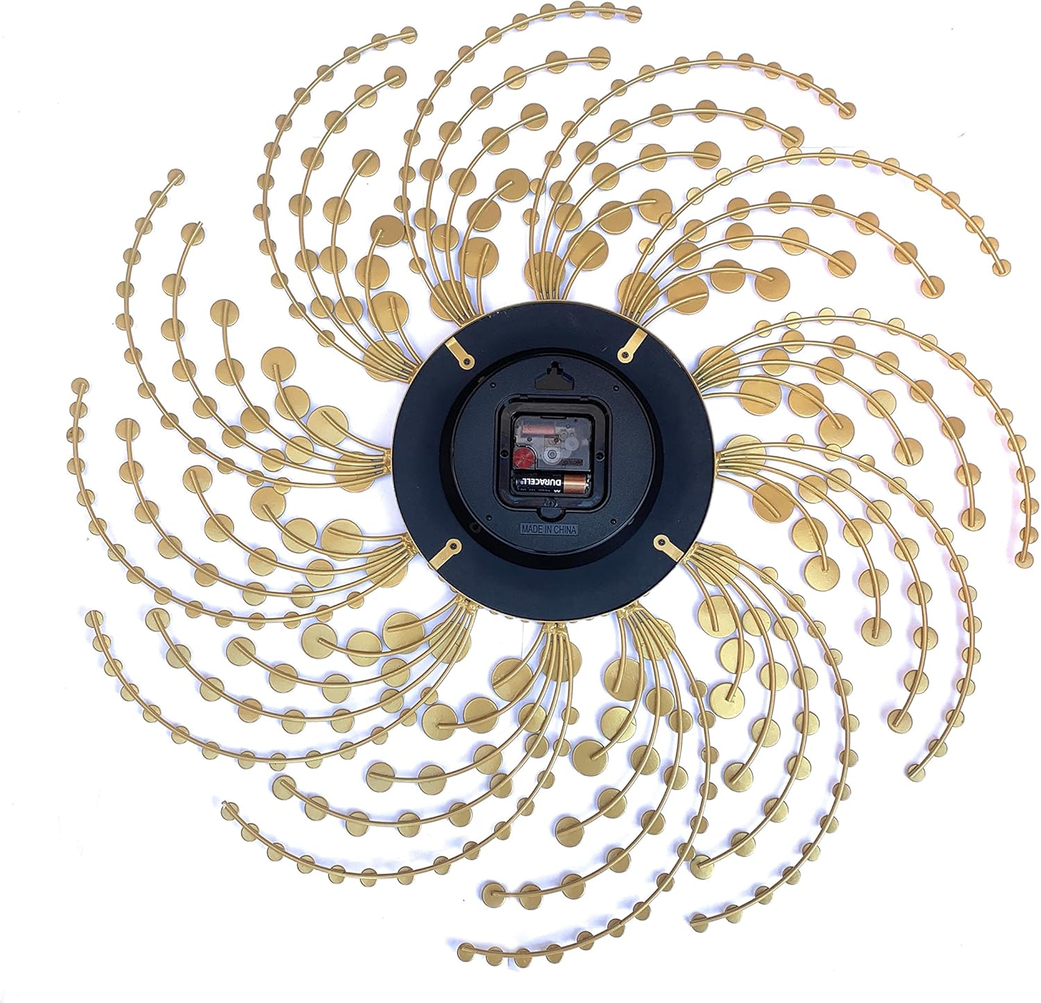 Battery Operated Luxe Glass Wall Clock - View 2